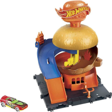 Mattel Hot Wheels City: Alap pálya szett - Hamburgerező autópálya és játékautó