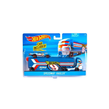 Mattel Hot Wheels City Kisautó szállító - Speedway Hauler (BDW51-DKF85) autópálya és játékautó