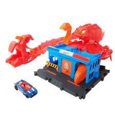 Mattel Hot Wheels City: Közepes pálya - Scorpion Flex autópálya és játékautó