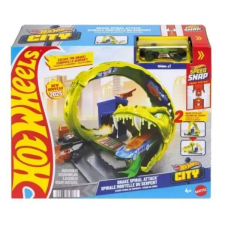Mattel Hot Wheels City: Közepes pályaszettek - Snake Spiral Attack autópálya és játékautó
