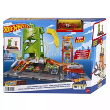 Mattel : Hot Wheels City: Szuper töltőállomás (HTN79) (HTN79) autópálya és játékautó