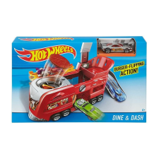Mattel - Hot Wheels Dine &amp; Dash játékszett (FJN34-FJN39) autópálya és játékautó