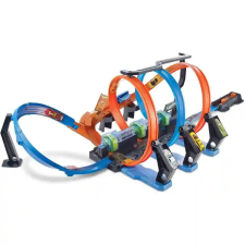 Mattel Hot Wheels dugóhúzó motorizált pályakészlet kisautóval autópálya és játékautó
