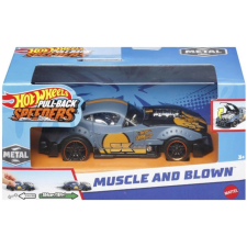 Mattel Hot Wheels: Hátrahúzható Muscle and Blown kisautó, 1: 43 autópálya és játékautó