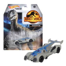 Mattel Hot Wheels: Jurassic World kisautó - Kék, a Velociraptor autópálya és játékautó
