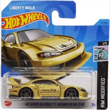 Mattel Hot Wheels LB Super Silhouette Nissan Silvia (S15) Liberty Walk kisautó autópálya és játékautó