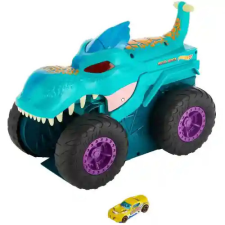 Mattel Hot Wheels Monster Trucks autófaló Mega Wrex autó fénnyel és hanggal autópálya és játékautó