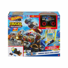 Mattel Hot Wheels Monster Trucks Entry Challenge Arena Smashers Smash Race Challenge autópálya és játékautó