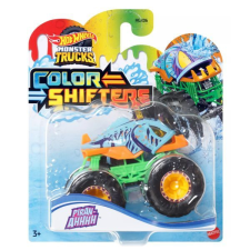 Mattel Hot Wheels: Monster Trucks színváltós autó - Piranahhhh autópálya és játékautó