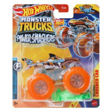 Mattel Hot wheels monster trucks: tiger shark kisautó, 1:64 autópálya és játékautó