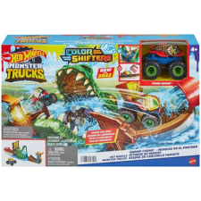 Mattel Hot Wheels Monster Truks Mocsári kaland színváltós autóval (HGV14) (HGV14) autópálya és játékautó