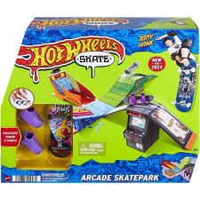 Mattel Hot Wheels Skates Fingerboard skatepark 1 db autópálya és játékautó