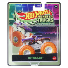 Mattel Hot Wheels: Sötétben világító Monster Truck - Hotweiler autópálya és játékautó