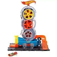 Mattel Hot Wheels triplakerék gumiszervíz pályakészlet autópálya és játékautó