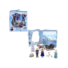 Mattel : Jégvarázs mesekönyv játékszett mini babákkal  - Egyéb játékfigura