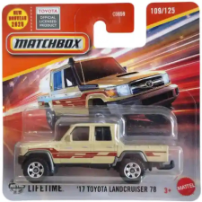 Mattel Matchbox &#039;17 Toyota Landcruiser 78 kisautó autópálya és játékautó