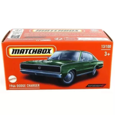 Mattel Matchbox: 1966 Dodge Charger kisautó papírdobozban - zöld autópálya és játékautó