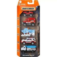 Mattel Matchbox kisautók 5 darabos szett - MBX Marine Rescue™ autópálya és játékautó