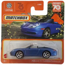Mattel Matchbox Porsche 911 Carrera Cabriolet kisautó autópálya és játékautó