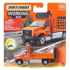 Mattel Matchbox: working rigs - gmc 3500 attenuator truck kisautó autópálya és játékautó