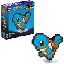 Mattel MEGA Pokémon 367 darabos Pixel Art Építőjáték - Shiggy kreatív és készségfejlesztő