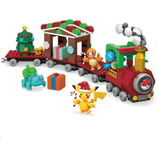 Mattel MEGA Pokémon Holiday Train 373 darabos építő készlet barkácsolás, építés