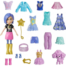 Mattel Polly Pocket Öltöztetős divatbaba - Csillogú uszkár (HKV88/HKV93) játékfigura
