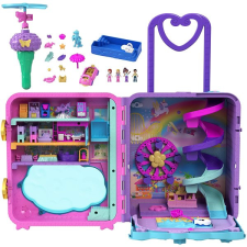 Mattel Polly Pocket üdülőhely bőröndben, 4 pidi baba, 25+ kiegészítő játékfigura