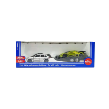 Mattel SIKU - Porsche terepjáró trélerrel - 2544 autópálya és játékautó