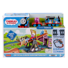 Mattel THOMAS CRYSTAL BARLANGOK KALANDJÁTÉK KÉSZLET THOMAS MOTOROS MOZDONNYAL kisvasút