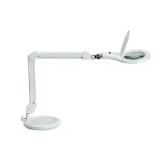  MAUL Makro LED Nagyítós Asztali Lámpa - Fehér, 3 dioptria világítás