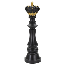 Mauro Ferretti Black and gold king ø 14x50cm dekorációs kellék