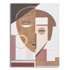 Mauro Ferretti Handmade wall painting ethnic face 60x2,7x80cm fényképkeret