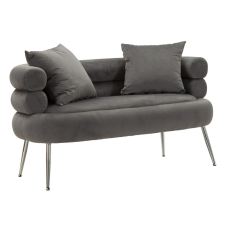 Mauro Ferretti Sofa silvery plus with cushions 133x68x69cm bútor