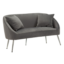 Mauro Ferretti Sofa silvery with cushions 137x69x79cm bútor