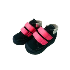  Maus normál keskeny fazonú bőr béléses kislány cipő s.kék pink ezüst színben
