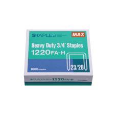 Max Tűzőkapocs 23/20 1000 db (2M1220FA-H) (2M1220FA-H) gemkapocs, tűzőkapocs