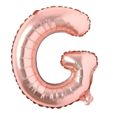 Maxee születésnapi lufi, G betű, rózsaszín, 40 cm party kellék