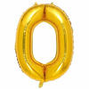  Maxee születésnapi lufi, O betű, arany, 40 cm