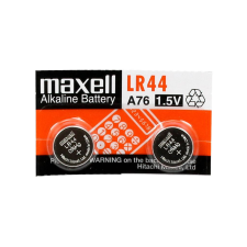 Maxell LR44 alkáli gombelem 1.5V 2db (MAX131401) (MAX131401) gombelem