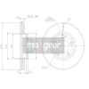 MAXGEAR Féktárcsa MAXGEAR 19-1012