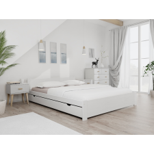 Maxi Drew IKAROS ágy 160 x 200 cm, fehér Ágyrács: Lamellás ágyrács, Matrac: Somnia 17 cm matrac ágy és ágykellék