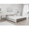 Maxi Drew IKAROS ágy 180 x 200 cm, fehér/trüffel tölgy Ágyrács: Lamellás ágyrács, Matrac: Deluxe 10 cm matrac