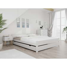 Maxi Drew IKAROS DOUBLE ágy 160 x 200 cm, fehér Ágyrács: Ágyrács nélkül, Matrac: Matrac nélkül ágy és ágykellék