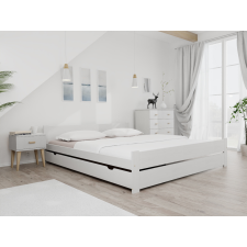 Maxi Drew IKAROS DOUBLE ágy 180 x 200 cm, fehér Ágyrács: Léces ágyrács, Matrac: Matrac nélkül ágy és ágykellék