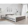 Maxi Drew IKAROS DOUBLE ágy 180 x 200 cm, fehér/trüffel tölgy Ágyrács: Ágyrács nélkül, Matrac: Coco Maxi 19 cm matrac