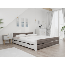 Maxi Drew IKAROS DOUBLE ágy 180 x 200 cm, fehér/trüffel tölgy Ágyrács: Ágyrács nélkül, Matrac: Coco Maxi 19 cm matrac ágy és ágykellék