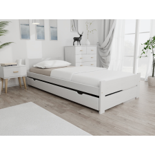 Maxi Drew IKAROS DOUBLE ágy 90 x 200 cm, fehér Ágyrács: Ágyrács nélkül, Matrac: Deluxe 10 cm matrac ágy és ágykellék