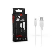 Maxlife TF-0064 3m USB-Lightning fehér adat- és töltőkábel kábel és adapter