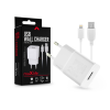 Maxlife USB hálózati töltő adapter + lightning adatkábel 1 m-es vezetékkel - Maxlife MXTC-01 USB Wall Charger - 5V/1A - fehér